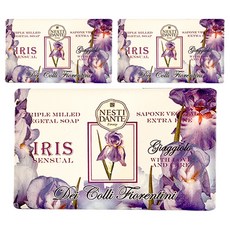 네스티단테 디 콜리 피오렌티니 비누 아이리스, 250g, 3개입