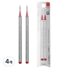파이롯트 프릭션 볼 노크 존 볼펜 리필심 0.7mm, 레드, 8개