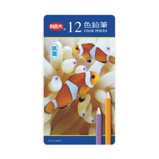 LIBERTY 利百代 小丑魚抗菌色鉛筆 12色, 1盒