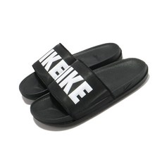 NIKE 耐吉 Offcourt 拖鞋 BQ4639, 黑色 + 白色 + 黑色, 250