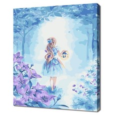 SELF PAINTING 插畫DIY油畫 40 x 30cm, 愛麗絲夢遊仙境, 1個