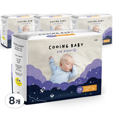 韓國 COOiNG Air Night 褲型紙尿褲, 208張, 大號(L)
