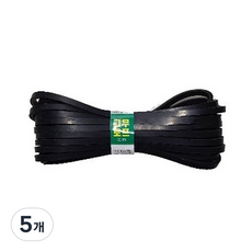 대성부품 트럭 다용도 고무로프, 블랙, 5개