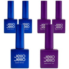 Jello Jello Fixer Base Gel + Glossy Top Gel, 單色, 3組