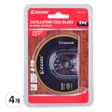 Ezarc 工具 多功能切割刀片 TIN 通用型 87mm 801126, 4個