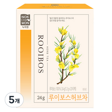 녹차원 루이보스 허브차, 1.2g, 20개입, 5개