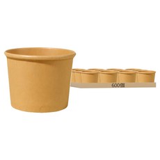 盒作社 1000牛卡紙湯杯, 1箱, 600個裝