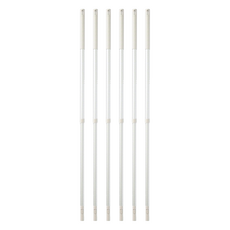 MUJI 無印良品 掃除系列 鋁製伸縮桿 頭部可替換 68~110 x 2.5cm, 灰色, 6支