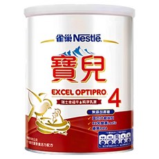 雀巢 Nestle 寶兒EXCEL OPTIPRO 4號兒童營養配方食品，無添加蔗糖，含Bb乳酸菌Lactis及優質DHA, 800g, 1罐