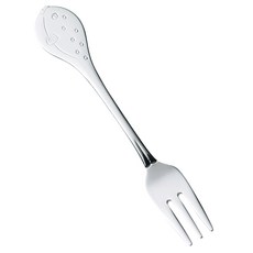 SALUS 佐藤金屬 海洋動物系列 餐具, 河豚叉 133mm, 銀色, 1支