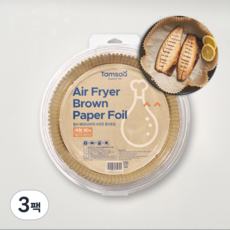 탐사 에어프라이어 브라운 종이호일 대형 90매, 90개, 3개