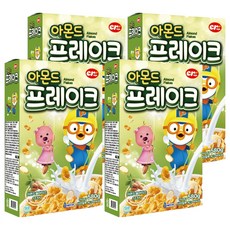 씨알로 아몬드 프레이크 시리얼, 580g, 4개