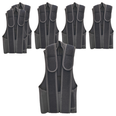 防駝挺胸支撐帶 背部可調美姿帶 黑色, M(腰圍80~95cm), 6件