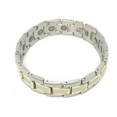 38鍺手鍊 A18 銀+金 16個, 1個