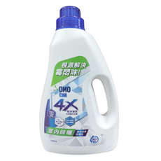 白蘭 4X 極淨酵素抗病毒洗衣精 室內晾曬, 1.85kg, 1瓶