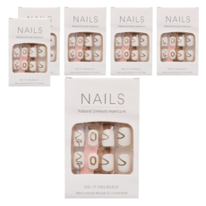 Paula's Nail 寶拉美甲 24片自然舒適美甲貼片, AP69201, 6盒