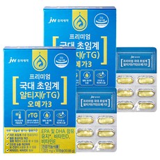 jw Pharmaceutical 超臨界萃取rTG Omega-3魚油補充膠囊, 30顆, 2盒