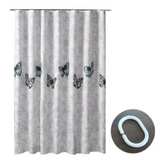 ANTS 蝴蝶圖案浴簾 120*180cm, 1個