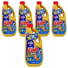 CLOROX 高樂氏 強力水管通渠劑, 15分鐘溶解毛髮 946ml, 5瓶
