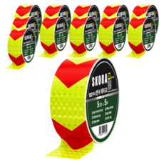 高亮度反光膠帶, 12個, 熒光+紅色