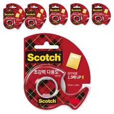 3M 多用途膠帶超強膠帶座 12mm x 20m, 混色, 8個