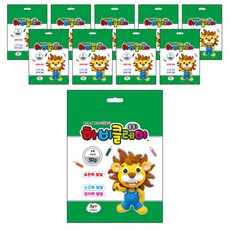 TODAN Hobby 黏土 10入, 綠色, 50g, 1個