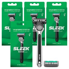 DORCO 多可樂客 Slick Edge 刮鬍刀 + 刀片 2入組, 4套