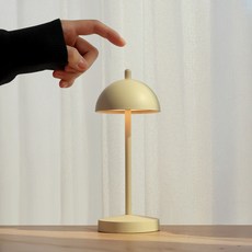 플랜룩스 세르네 무선 LED 미니 스탠드 무드등 램프, 크림