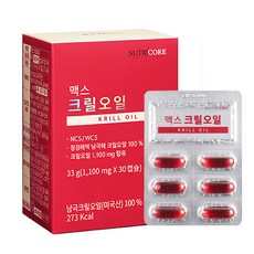 NUTRICORE Max磷蝦油膠囊, 30顆, 1盒