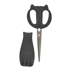 KAI 貝印 Nyammy 貓咪廚房剪刀 附蓋, DH-2721, 1組, 17.1 x 7.3 x 1.7cm