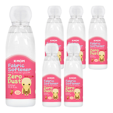 MOTHER-K Zero Dust系列嬰兒衣物柔軟精 白花香, 1L, 6瓶