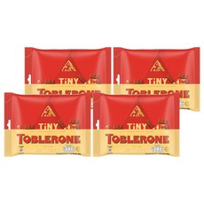 TOBLERONE 瑞士三角迷你牛奶巧克力, 200g, 4袋