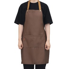 Cofv 長度可調多功能生活防水圍裙, 棕色, 2個