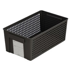INOMATA 標記整理籃 4670 S 黑色 1組 - 居家收納好幫手 整潔有序, 3個