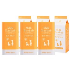 밀크바오밥 베이비 앤 키즈 선스틱 SPF50+ PA++++, 18g, 3개