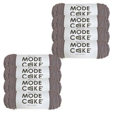 니뜨 모드 케이크 뜨개실 100g, 8개, 17 그레이브라운