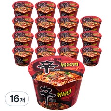 NONGSHIM 農心 辛拉麵 碗裝辛拉麵炒麵, 16入