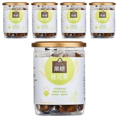 Medolly 蜜思朵 黑糖桂花茶, 天然黑糖, 嚴選在地手摘桂花, 馥郁香氣, 17g, 12包, 5罐