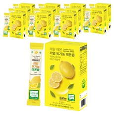 매일레몬 리얼 유기농 레몬즙, 280g, 12개