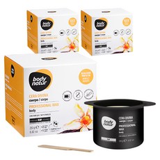 body natur 香草專業身體除毛蠟 手臂/腿部用, 3個, 250g