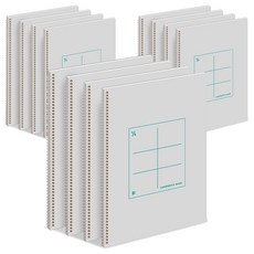 B.Fly 多分割筆記本 6分割 190 x 258 mm 4入組, 灰色, 3套