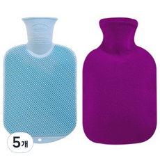 fashy 熱水袋 暖暖包 0.8L + 聚酯纖維外罩, 5個