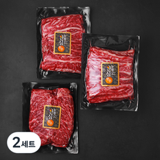 농협안심한우 구이딱조은 갈비살 1++등급 200g x 2개 + 채끝 1++등급 200g 세트 (냉장), 2세트