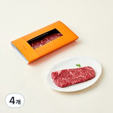 설로인 한우 1++(8)등급 채끝 구이용 (냉장), 200g, 4개