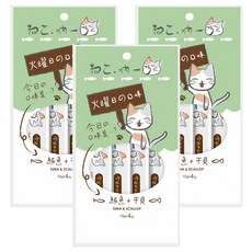 Neko 吶一口 全齡貓 貓肉泥, 鮪魚 + 干貝, 60g, 3袋