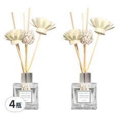 理享家 Beautiful Life 花漾系列 精油擴香瓶 經典款 Set, 4瓶, 50ml, 茉莉
