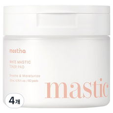 매스티나 화이트매스틱 토너패드 200ml, 4개, 60매입