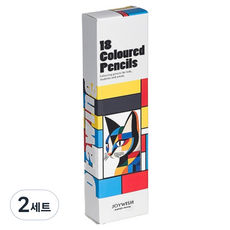 헤이조이 프리미엄 유성 색연필 세트, 2세트, 18색