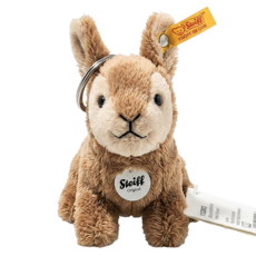 Steiff 德國金耳釦泰迪熊 Keyring rabbit 黃標玩偶, 10cm, 黃色, 1個