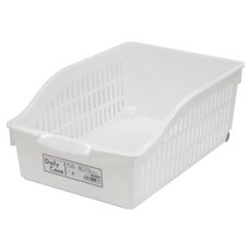 YAMADA 通風收納置物盒附輪 1246 附輪設計方便移動 透明盒身易於辨識, 305 x 205 x 125 mm, 白色, 3個, 1組